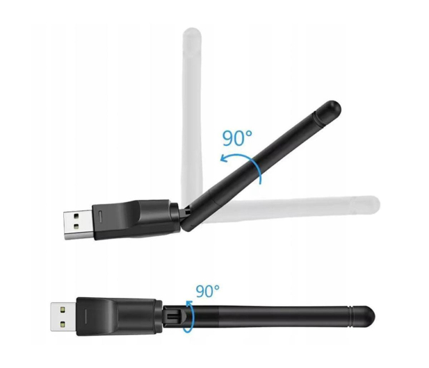 Zenwire Karta Sieciowa Adapter WiFi USB DVB-T2 HEVC - 1604769 - zdjęcie 3